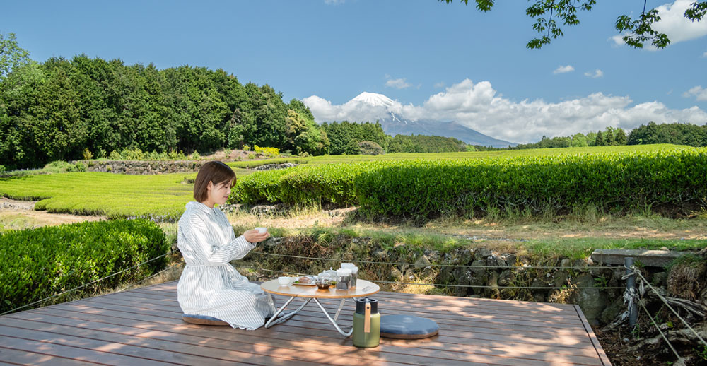 絶景の茶畑で特別な朝食を