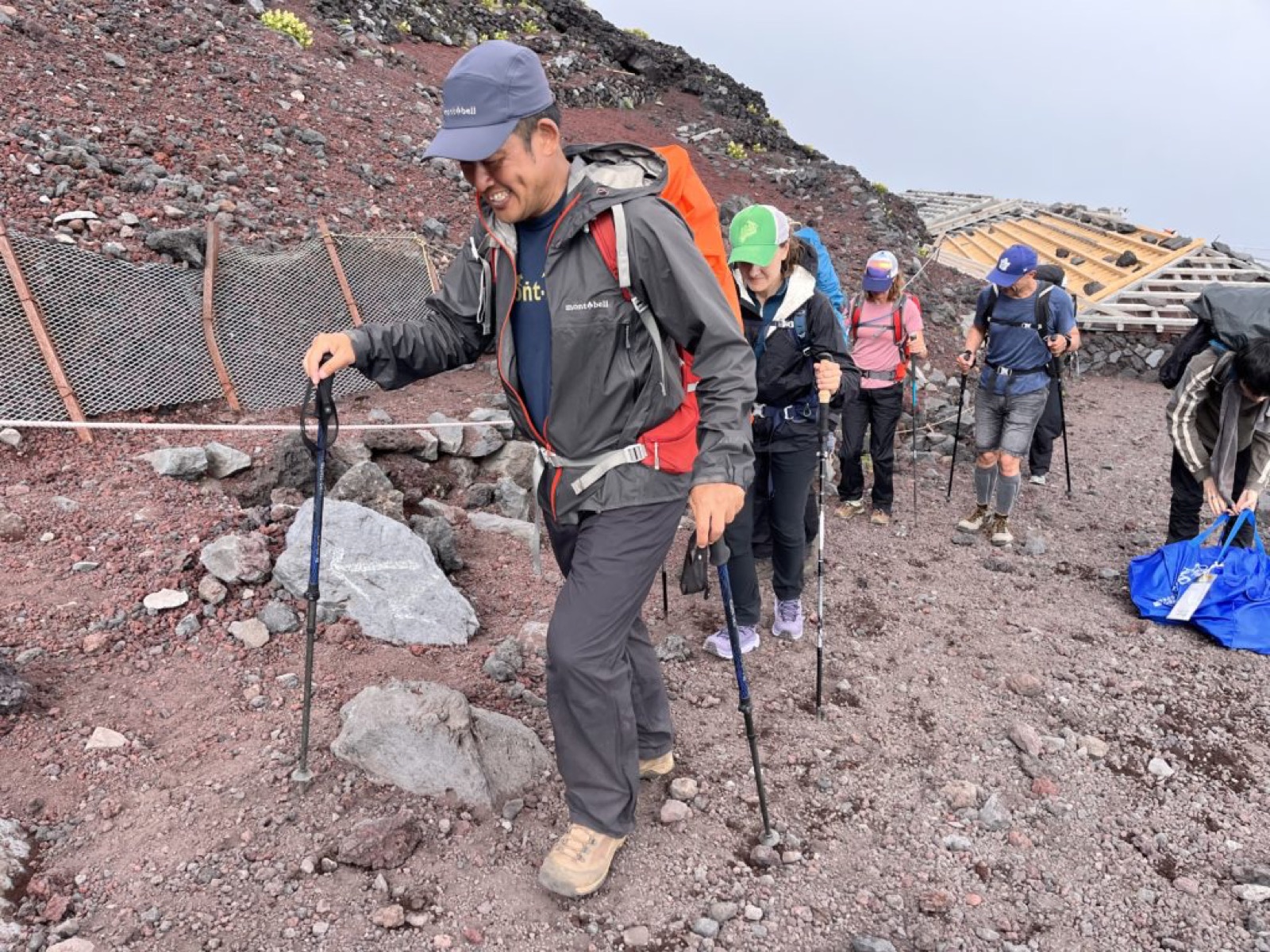 Climbers on the Fujinomiya Trail